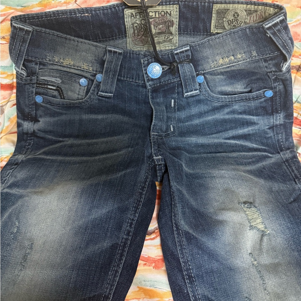Affliction Dark Wash Boot Cut Jeans